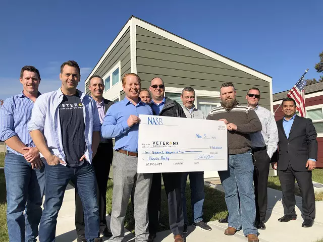 NASB execs and veterans check presentation